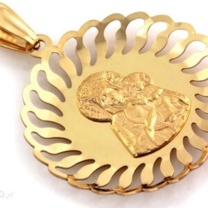 Lovrin Złoty medalik 585 Matka Boska ażurowe 2