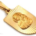 Lovrin Złoty medalik 585 Matka Boska Częstochowska 1
