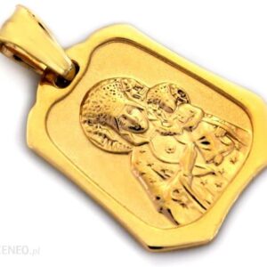 Lovrin Złoty medalik 585 Matka Boska Częstochowska 3