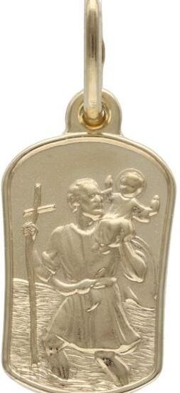 Lovrin Złoty medalik 585 Św. Krzysztof komunia chrzest 1