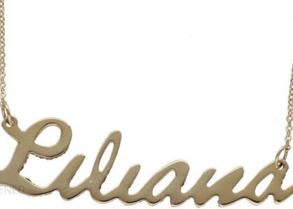 LOVRIN ZŁOTY NASZYJNIK 585 ŁAŃCUSZKOWA Z IMIENIEM LILIANA 2