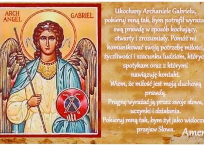 Magnes św. Gabriel Archanioł modlitwa