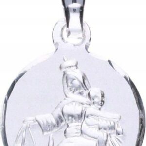 Medalik Wisiorek Srebro Szkaplerz Matka Boża Jezus