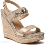 MICHAEL Michael Kors Espadryle Farrah Wedge 40R2FHHS1B Złoty