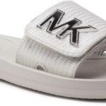 MICHAEL Michael Kors Klapki Mk Slide 40T8MKFA3D Srebrny