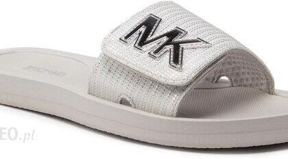 MICHAEL Michael Kors Klapki Mk Slide 40T8MKFA3D Srebrny
