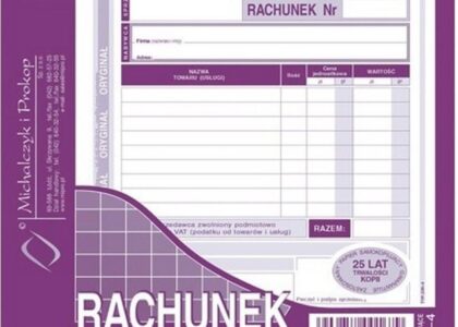 Michalczyk&Prokop Rachunek dla zwolnionych z VAT