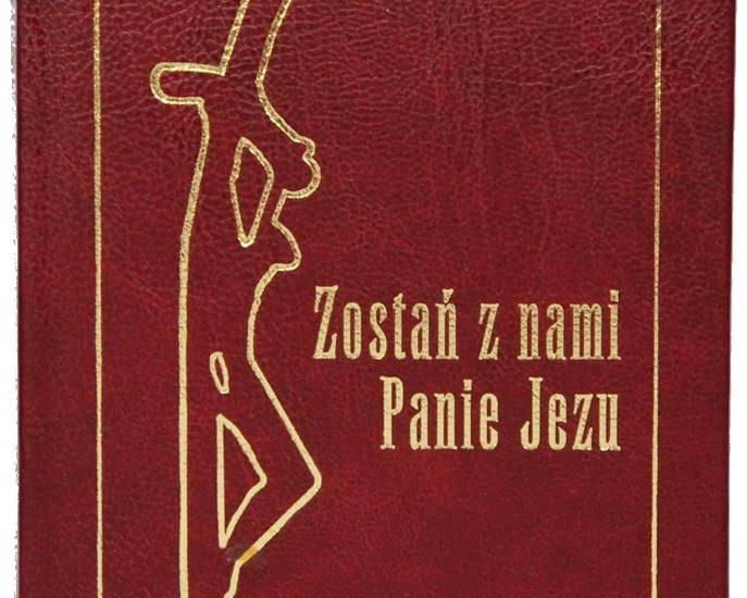 Modlitewnik z dużym drukiem Zostań z nami Panie bordo