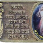 Modlitwa kierowcy brąz kolorowa