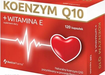 Naturalny Koenzym Q10 + Witamina E 120 kaps.
