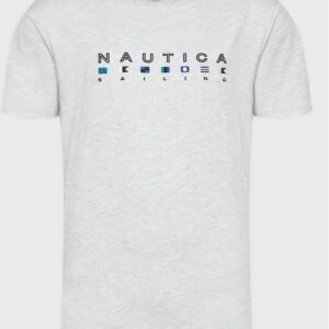 Nautica T-Shirt Noah N1G00403 Szary Regular Fit