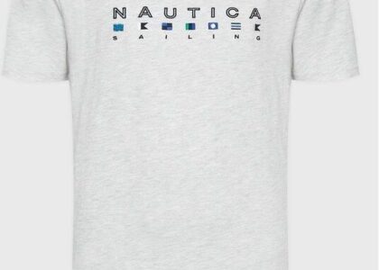 Nautica T-Shirt Noah N1G00403 Szary Regular Fit