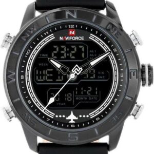 NAVIFORCE NF9144 (zn077a) black/white Czarny