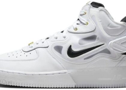 Nike Buty męskie Nike Air Force 1 Mid React - Biel