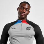 NIKE DRES FC BARCELONA STRIKE DRILL TOP SZARY DN2812-003