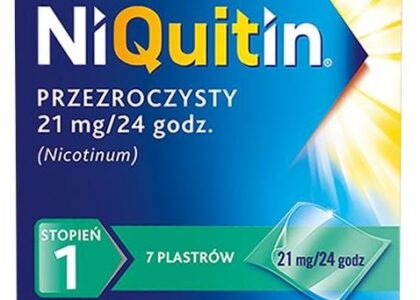 NiQuitin 21mg/24h 7 plastrów przeźroczystych
