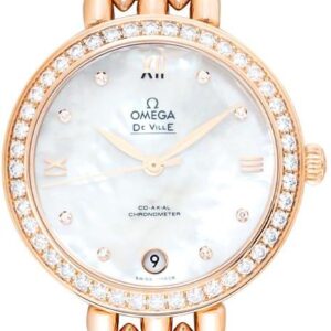 Omega De Ville Automatic Mother of pearl Dial 18kt Rose Gold 42455332055007