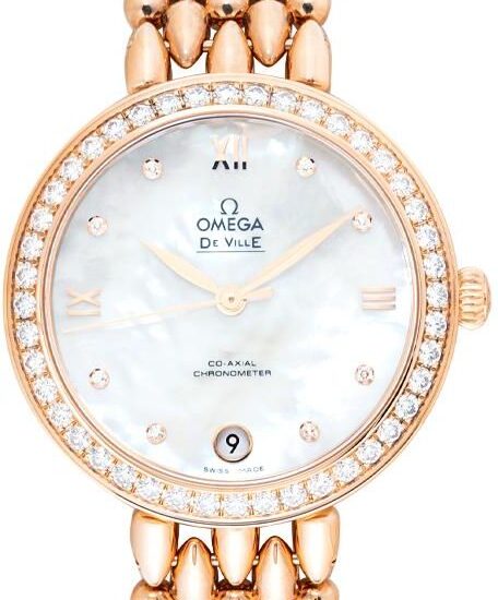 Omega De Ville Automatic Mother of pearl Dial 18kt Rose Gold 42455332055007