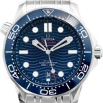 Omega Seamaster Diver 300 M Co-Axial Master Chronometer 42 mm Automatic Blue Dial Steel 21030422003001