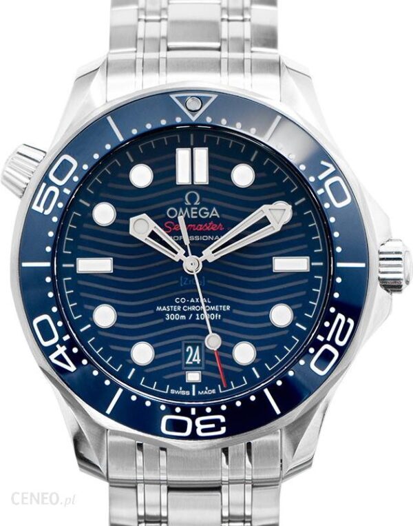 Omega Seamaster Diver 300 M Co-Axial Master Chronometer 42 mm Automatic Blue Dial Steel 21030422003001