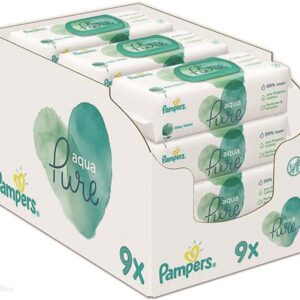 Pampers Aqua Pure Chusteczki nawilżane 9x48szt.