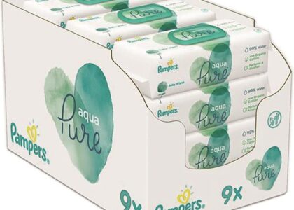 Pampers Aqua Pure Chusteczki nawilżane 9x48szt.