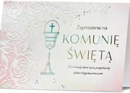 Pan Dragon Zaproszenie Komunia (5Szt) 1543175
