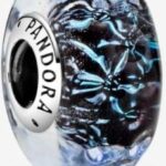 PANDORA CHARMS GRANATOWE FALE MURANO
