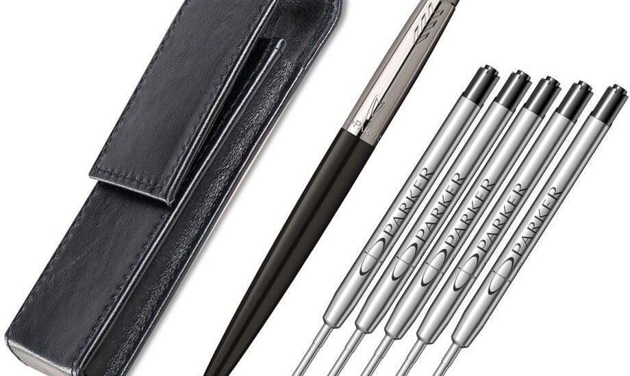 Parker Długopis Jotter Czarny Etui + Wkłady Grawer