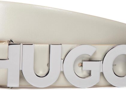 Pasek Męski HUGO - Zula Belt 3.5cm C-Zl 50482438 Open White 110