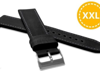 Pasek skórzany czarny Top Grain Lavvu XXL
