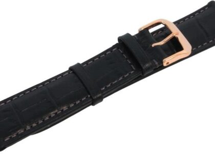 Pasek skórzany Zeppelin czarny 20mm ZE-9L322638413RGA201 T