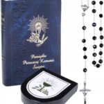 PIERWSZA KOMUNIA ŚWIĘTA * KSIĄŻECZKA RÓŻANIEC ETUI