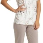 Piżama damska bawełniana rozpinana Luna 607 kr/r M-2XL