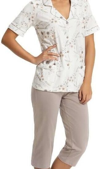 Piżama damska bawełniana rozpinana Luna 607 kr/r M-2XL