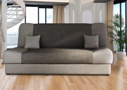 Platan Sofa Wersalka Kanapa Jaś Szara Rozkładana Sprężyny 12482437