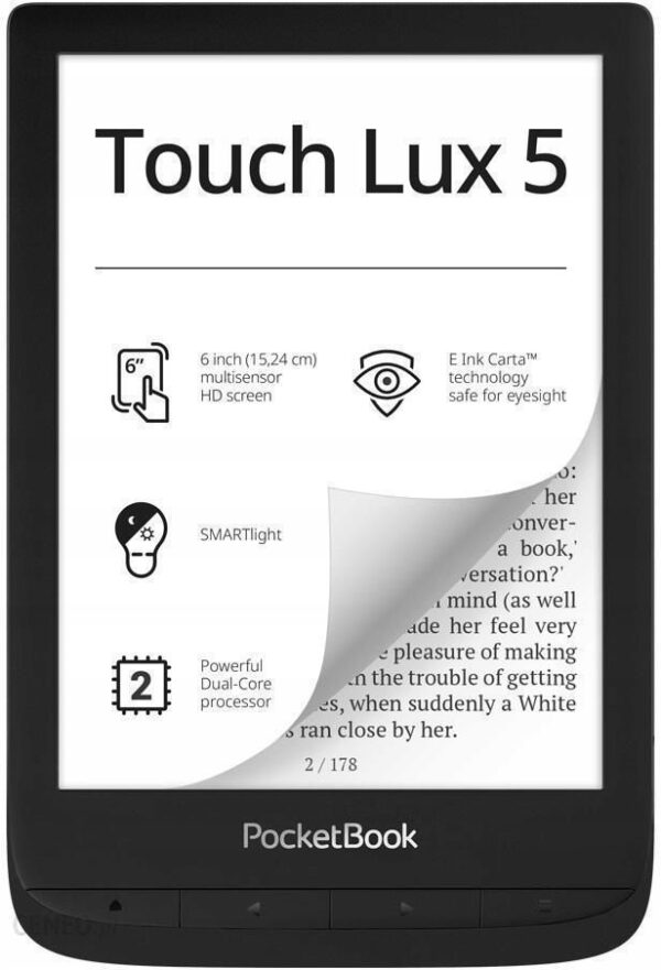 PocketBook Touch Lux 5 Czarny (PB628-P-WW)