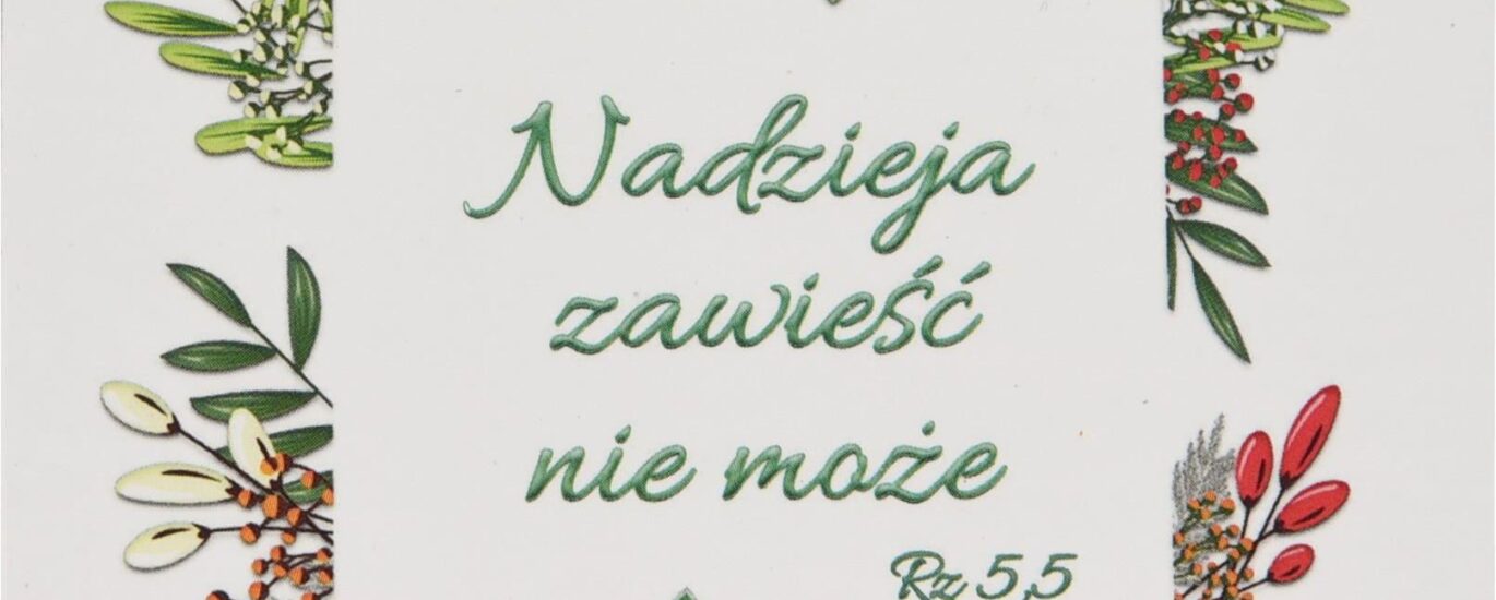 Podkładka Korkowa Nadzieja zawieść nie może