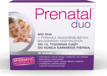 Prenatal DUO Classic 30 tabletek + DHA 60 tabletek