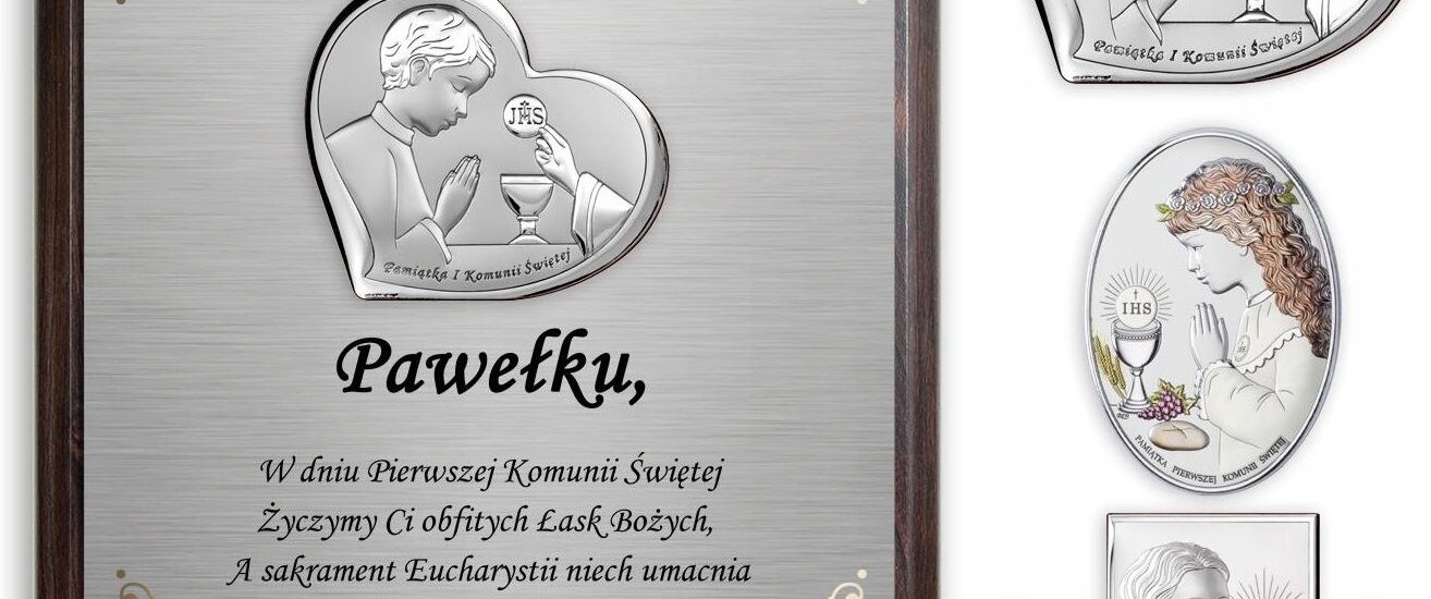 Prezent Pierwsza Komunia Obrazek Komunię Pamiątka