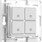 Przycisk ścienny Shelly WS 4 - BIAŁY (WALL SWITCH 4 przyciskowy)