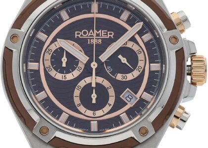 Roamer Tempomaster Chrono 221837 49 65 20 Silver/Rose Gold