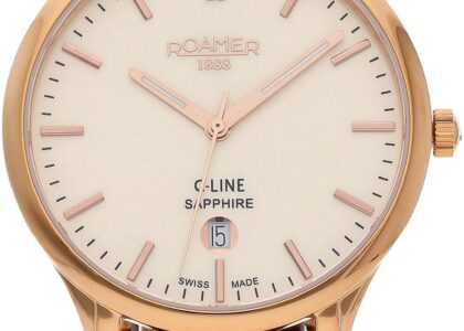 Roamer Zegarek - C-Line 658833 49 35 63 Brown/Gold