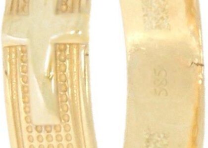 Różaniec złoty obrączka na palec złoto pr. 585 ZRP04