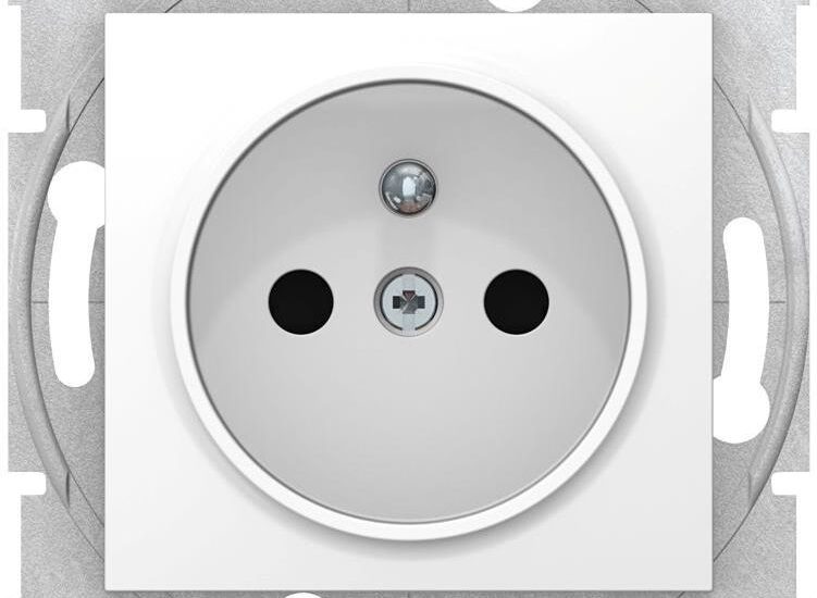 Schneider Electric Sedna Gniazdo Pojedyncze 2P+PE Z Przesłonami Biały SDN2800121
