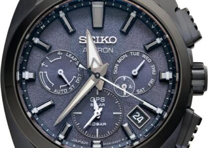 Seiko Astron Quartz Black Dial Titanium SBXC069
