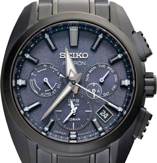 Seiko Astron Quartz Black Dial Titanium SBXC069