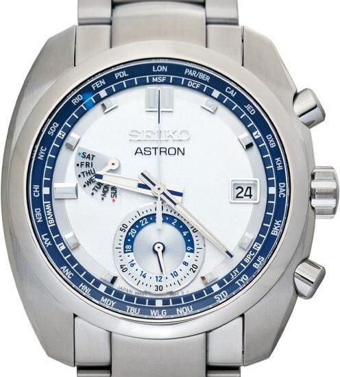 Seiko Astron Quartz Grey Dial Titanium SBXY001