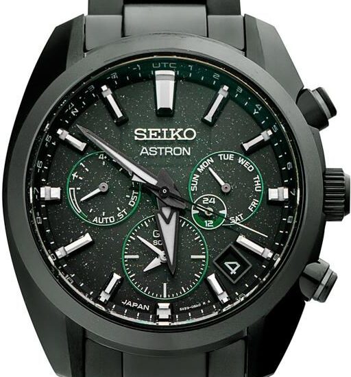 Seiko Astron SOLAR Green Dial Stainless Steel SSH079J1
