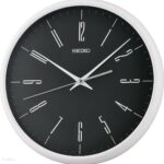 Seiko Zegar Ścienny Qxa776K 33Cm Podświetlany Czarna Tarcza